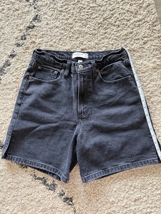 Abercrombie & Fitch Pants - Abercrombie & Fitch Black Denim High-Rise Shorts